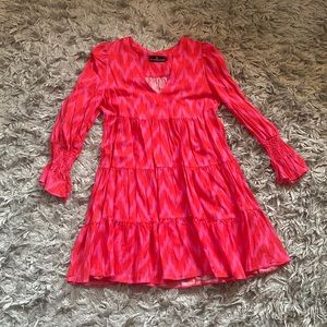 Tuckernuck Pomander Place pink ikat swing dress. Size S. Never been worn.